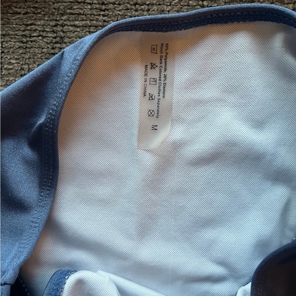 One-Shoulder Blue Bikini Set - Picture 2 of 7